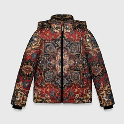 Куртка зимняя для мальчика Модный ковер, цвет: 3D-красный