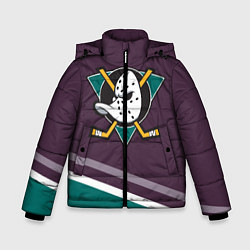 Куртка зимняя для мальчика Anaheim Ducks Selanne, цвет: 3D-черный