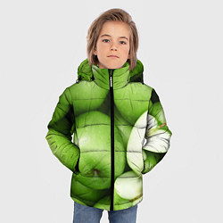 Куртка зимняя для мальчика Яблочная, цвет: 3D-черный — фото 2