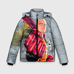 Куртка зимняя для мальчика One Punch Man Fist, цвет: 3D-красный