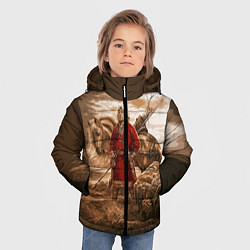 Куртка зимняя для мальчика Русь священная, цвет: 3D-черный — фото 2
