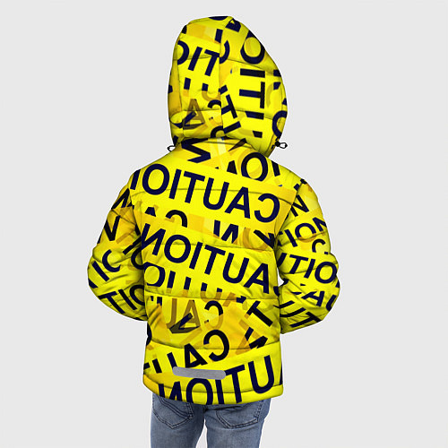 Зимняя куртка для мальчика Caution / 3D-Черный – фото 4