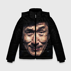 Куртка зимняя для мальчика Джеки Чан, цвет: 3D-черный