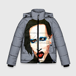 Куртка зимняя для мальчика Mаrilyn Manson Art, цвет: 3D-красный