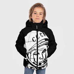 Куртка зимняя для мальчика Гагарин, цвет: 3D-черный — фото 2