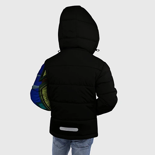 Зимняя куртка для мальчика Футурама пати / 3D-Черный – фото 4