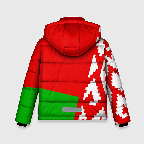 Зимняя куртка для мальчика Патриот Беларуси / 3D-Светло-серый – фото 2