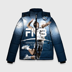 Куртка зимняя для мальчика Волейбол 4, цвет: 3D-светло-серый