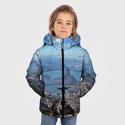 Куртка зимняя для мальчика Рио-де-Жанейро, цвет: 3D-черный — фото 2