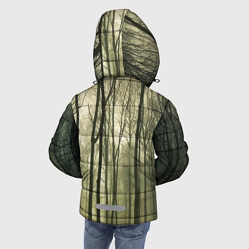 Зимняя куртка для мальчика Чарующий лес / 3D-Черный – фото 4