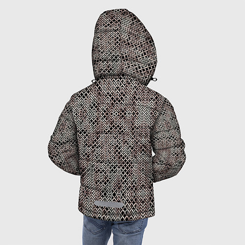Зимняя куртка для мальчика Кольчуга / 3D-Черный – фото 4