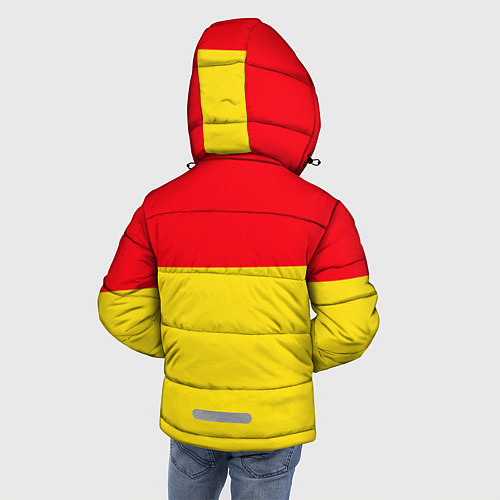 Зимняя куртка для мальчика Сборная Испании: Евро 2016 / 3D-Черный – фото 4