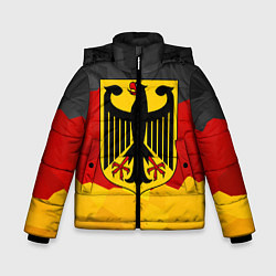 Куртка зимняя для мальчика Германия: герб, цвет: 3D-светло-серый