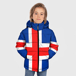 Куртка зимняя для мальчика Исландия, цвет: 3D-черный — фото 2