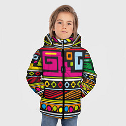 Куртка зимняя для мальчика Африка, цвет: 3D-черный — фото 2