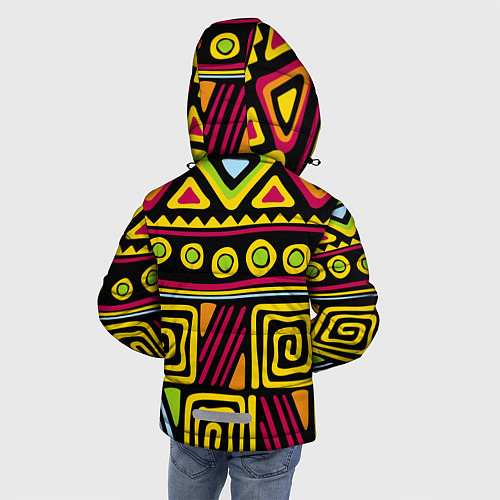Зимняя куртка для мальчика Африка / 3D-Черный – фото 4