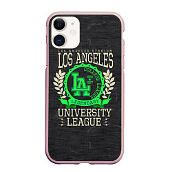 Чехол iPhone 11 матовый Team t-shirt 19, цвет: 3D-светло-розовый