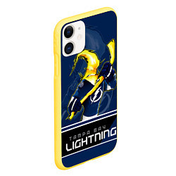Чехол iPhone 11 матовый Bay Lightning, цвет: 3D-желтый — фото 2