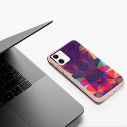 Чехол iPhone 11 матовый Grazy Poly VPPDGryphon, цвет: 3D-светло-розовый — фото 2