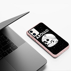 Чехол iPhone 11 матовый Apollo, цвет: 3D-светло-розовый — фото 2
