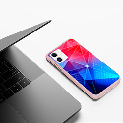 Чехол iPhone 11 матовый Коды, цвет: 3D-светло-розовый — фото 2
