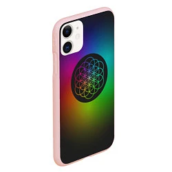 Чехол iPhone 11 матовый Coldplay Colour, цвет: 3D-светло-розовый — фото 2