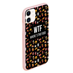 Чехол iPhone 11 матовый WTF Food, цвет: 3D-светло-розовый — фото 2