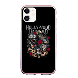 Чехол iPhone 11 матовый Day of the Dead, HU, цвет: 3D-светло-розовый