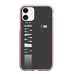 Чехол iPhone 11 матовый BMW 2018 M Sport, цвет: 3D-светло-розовый