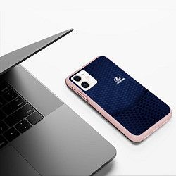 Чехол iPhone 11 матовый Lexus: Sport Motors, цвет: 3D-светло-розовый — фото 2