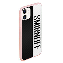 Чехол iPhone 11 матовый SMIRNOFF, цвет: 3D-светло-розовый — фото 2