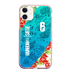 Чехол iPhone 11 матовый Rainbow Six: Sunsplash Pack, цвет: 3D-светло-розовый