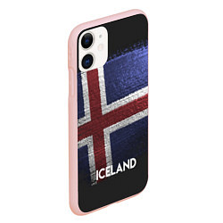 Чехол iPhone 11 матовый Iceland Style, цвет: 3D-светло-розовый — фото 2