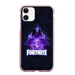 Чехол iPhone 11 матовый Fortnite: Omen, цвет: 3D-светло-розовый