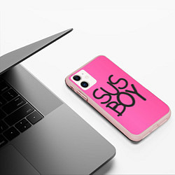 Чехол iPhone 11 матовый Susboy, цвет: 3D-светло-розовый — фото 2