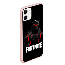 Чехол iPhone 11 матовый Fortnite: Cyborg, цвет: 3D-светло-розовый — фото 2