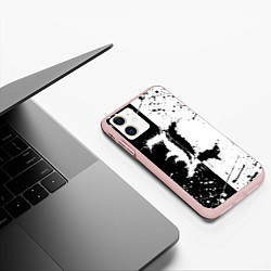 Чехол iPhone 11 матовый L geometry, цвет: 3D-светло-розовый — фото 2