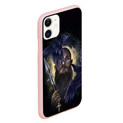 Чехол iPhone 11 матовый Vikings, цвет: 3D-светло-розовый — фото 2