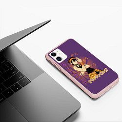 Чехол iPhone 11 матовый JoJo Bizarre Adventure, цвет: 3D-светло-розовый — фото 2