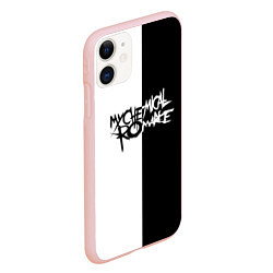 Чехол iPhone 11 матовый My Chemical Romance, цвет: 3D-светло-розовый — фото 2