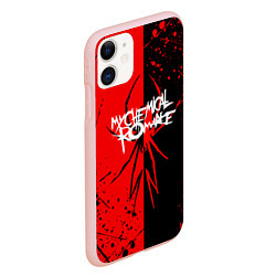 Чехол iPhone 11 матовый My Chemical Romance, цвет: 3D-светло-розовый — фото 2