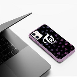 Чехол iPhone 11 матовый Twice, цвет: 3D-сиреневый — фото 2