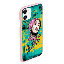 Чехол iPhone 11 матовый Lil Peep, цвет: 3D-светло-розовый — фото 2