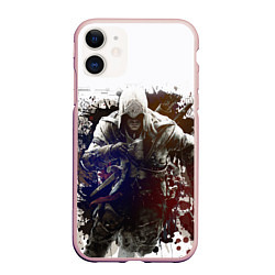 Чехол iPhone 11 матовый Assassins Creed, цвет: 3D-светло-розовый