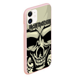 Чехол iPhone 11 матовый Iron Maiden, цвет: 3D-светло-розовый — фото 2