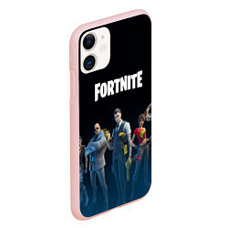 Чехол iPhone 11 матовый FORTNITE 2 СЕЗОН ГЛАВА 2, цвет: 3D-светло-розовый — фото 2