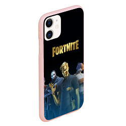 Чехол iPhone 11 матовый FORTNITE 2 SEASON CHAPTER 2, цвет: 3D-светло-розовый — фото 2