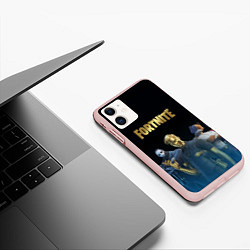 Чехол iPhone 11 матовый FORTNITE 2 SEASON CHAPTER 2, цвет: 3D-светло-розовый — фото 2