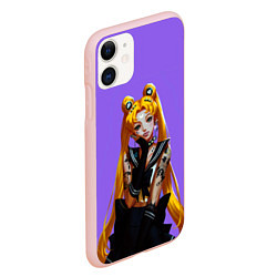 Чехол iPhone 11 матовый SAILOR MOON, цвет: 3D-светло-розовый — фото 2