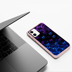 Чехол iPhone 11 матовый Marshmello, цвет: 3D-светло-розовый — фото 2